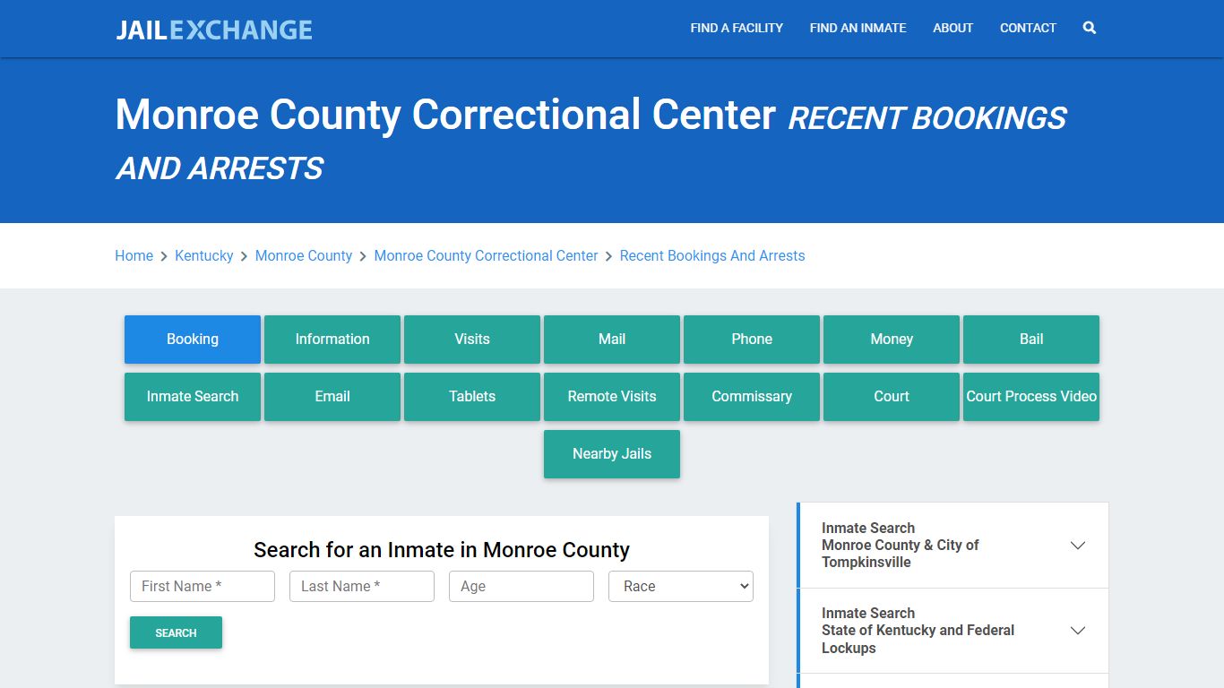 Monroe County Correctional Center Recent Bookings And Arrests